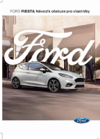 FORD FIESTA Navod k obsluze pro vlastniky 2020 CZ-1